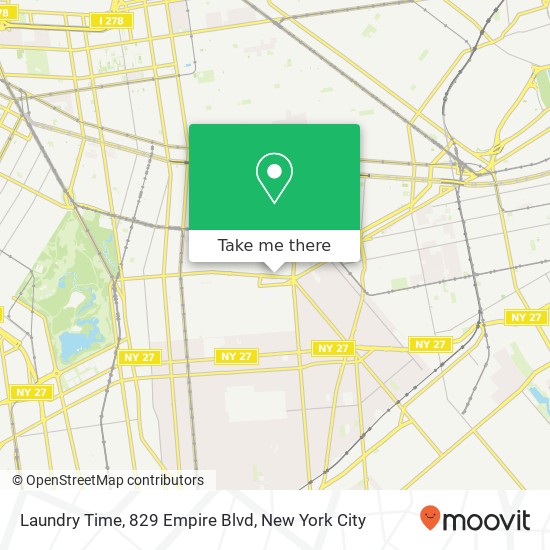 Laundry Time, 829 Empire Blvd map