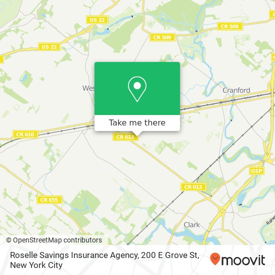 Mapa de Roselle Savings Insurance Agency, 200 E Grove St