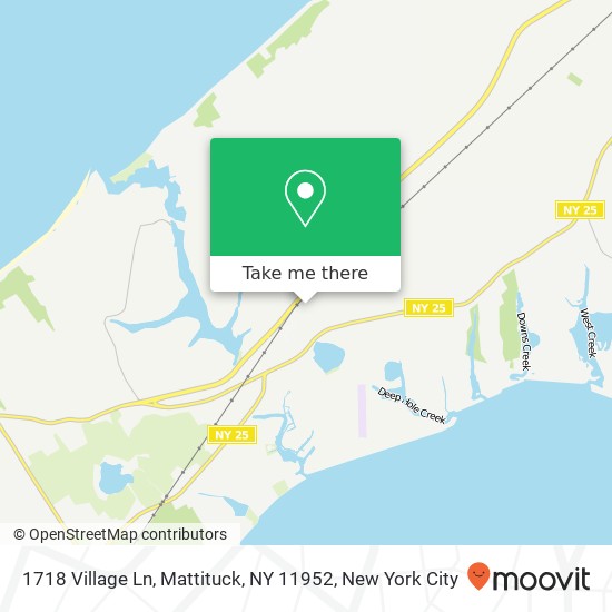 Mapa de 1718 Village Ln, Mattituck, NY 11952
