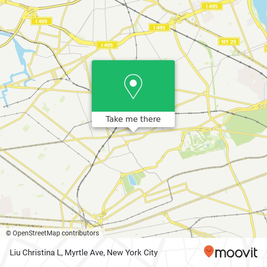 Liu Christina L, Myrtle Ave map