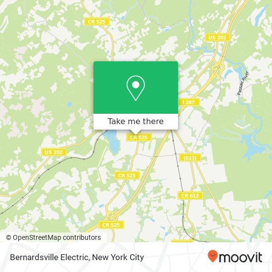 Bernardsville Electric map