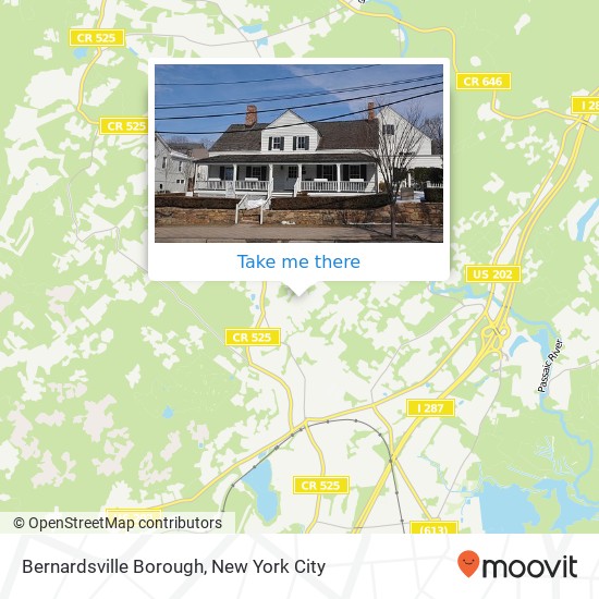 Mapa de Bernardsville Borough
