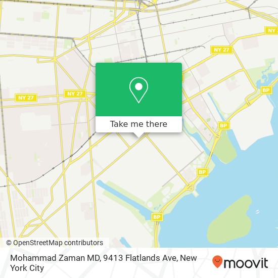 Mapa de Mohammad Zaman MD, 9413 Flatlands Ave