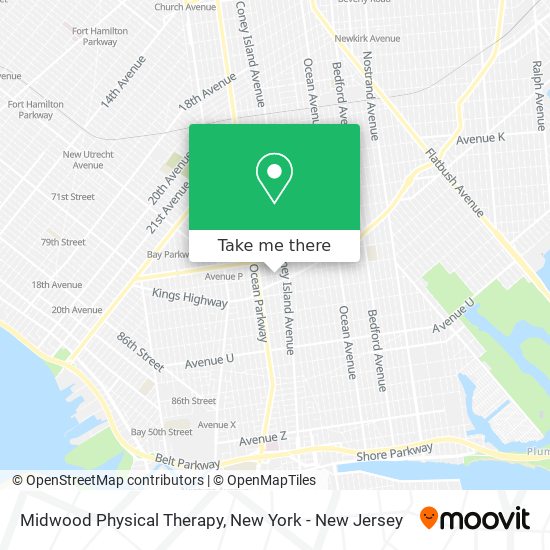 Midwood Physical Therapy map