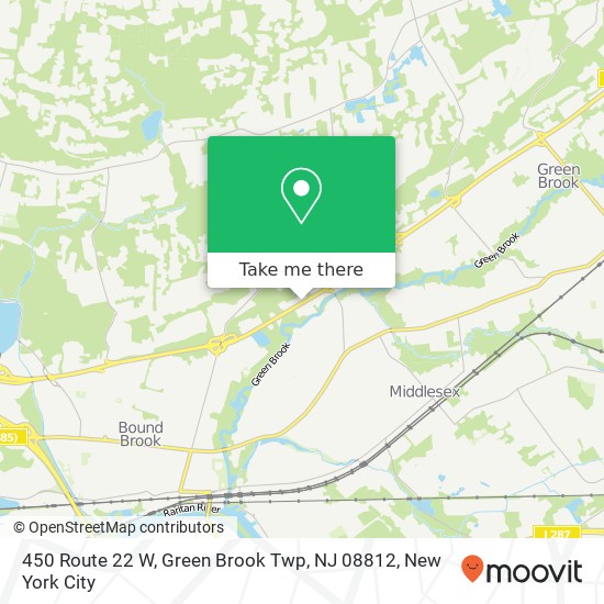 450 Route 22 W, Green Brook Twp, NJ 08812 map