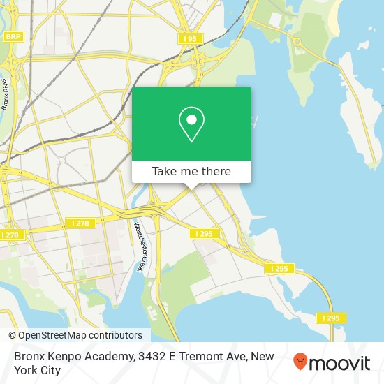 Bronx Kenpo Academy, 3432 E Tremont Ave map