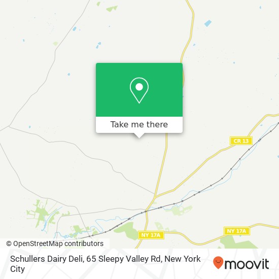 Mapa de Schullers Dairy Deli, 65 Sleepy Valley Rd