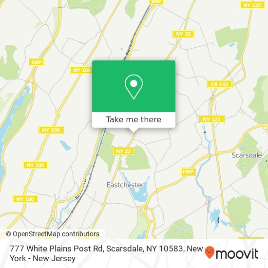 777 White Plains Post Rd, Scarsdale, NY 10583 map