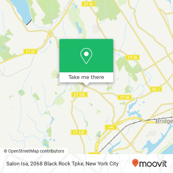 Salon Isa, 2068 Black Rock Tpke map