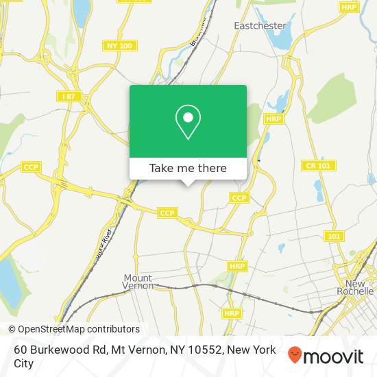 60 Burkewood Rd, Mt Vernon, NY 10552 map