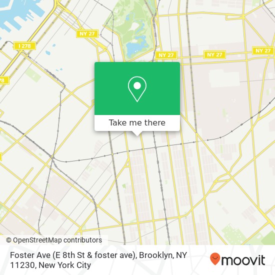 Foster Ave (E 8th St & foster ave), Brooklyn, NY 11230 map