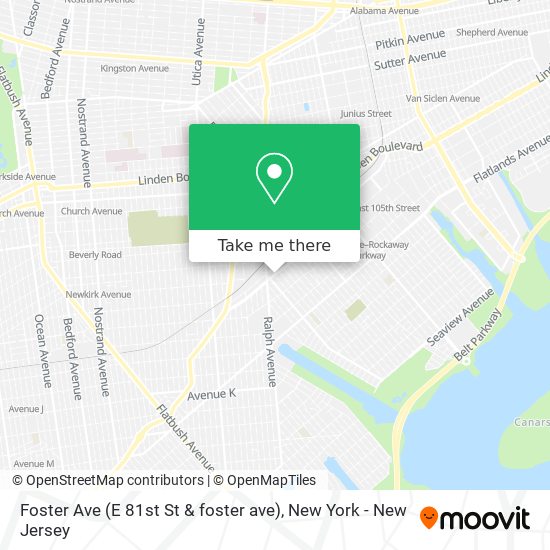 Foster Ave (E 81st St & foster ave) map