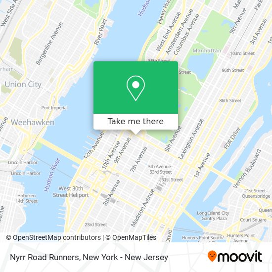 Nyrr Road Runners map
