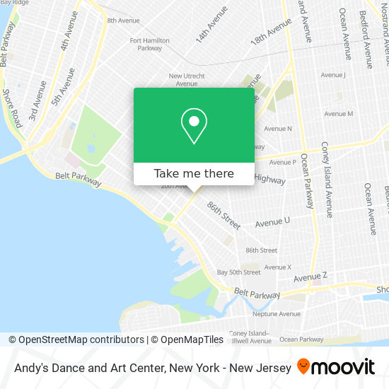 Andy's Dance and Art Center map