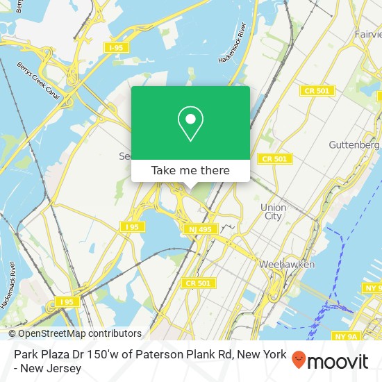 Mapa de Park Plaza Dr 150'w of Paterson Plank Rd