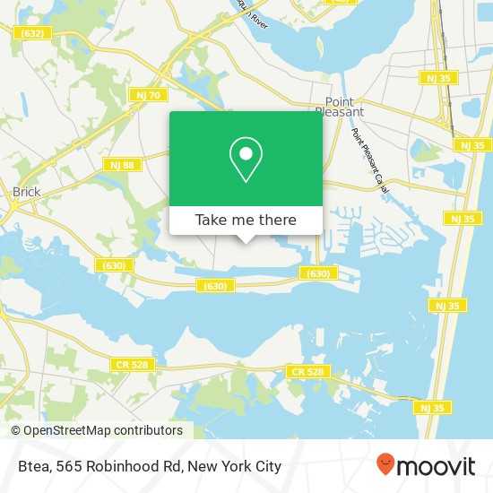 Btea, 565 Robinhood Rd map