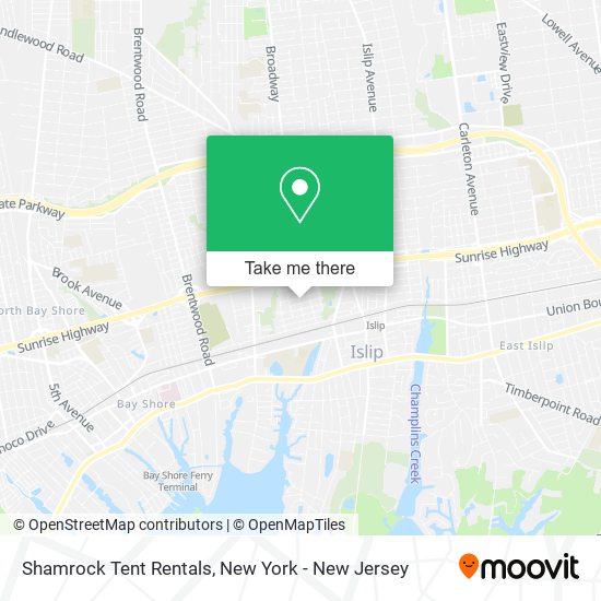 Shamrock Tent Rentals map