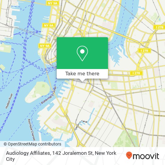 Audiology Affiliates, 142 Joralemon St map