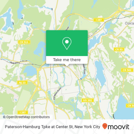 Mapa de Paterson-Hamburg Tpke at Center St