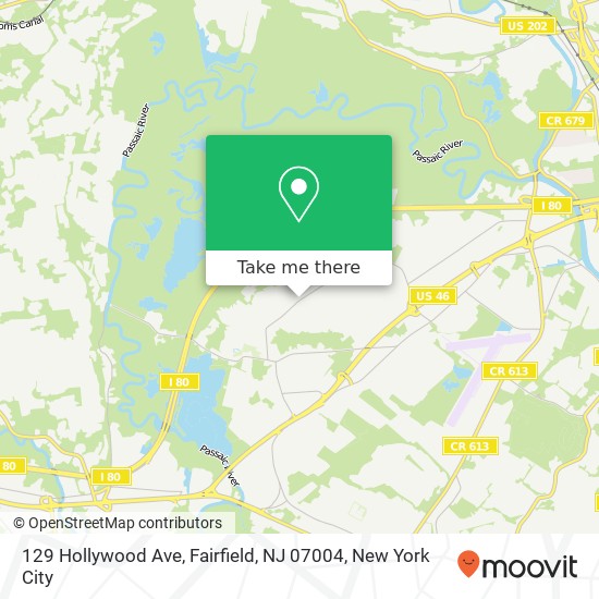 129 Hollywood Ave, Fairfield, NJ 07004 map