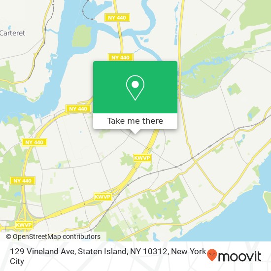 129 Vineland Ave, Staten Island, NY 10312 map