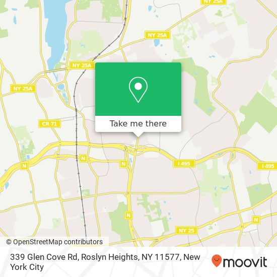 Mapa de 339 Glen Cove Rd, Roslyn Heights, NY 11577