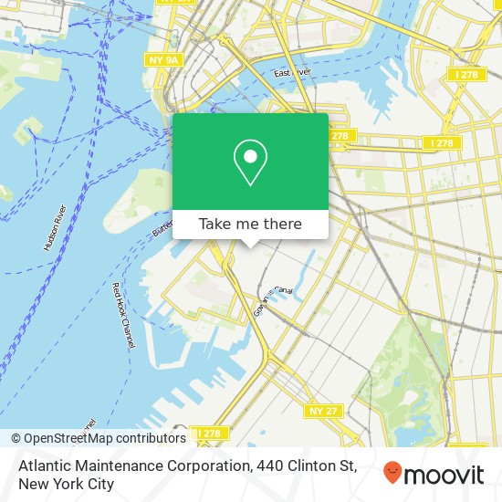 Mapa de Atlantic Maintenance Corporation, 440 Clinton St