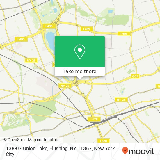 Mapa de 138-07 Union Tpke, Flushing, NY 11367