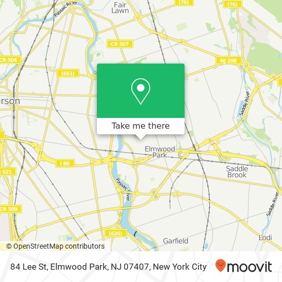 84 Lee St, Elmwood Park, NJ 07407 map
