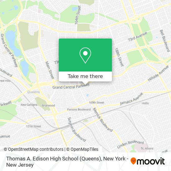 Thomas A. Edison High School (Queens) map