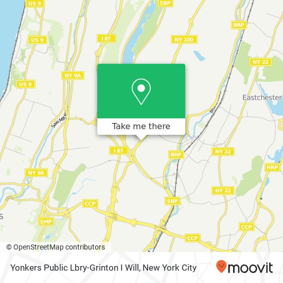 Mapa de Yonkers Public Lbry-Grinton I Will
