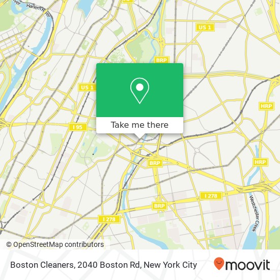 Boston Cleaners, 2040 Boston Rd map
