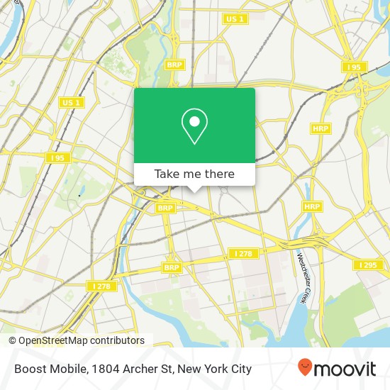 Boost Mobile, 1804 Archer St map