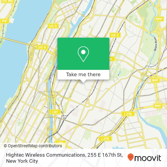 Hightec Wireless Communications, 255 E 167th St map