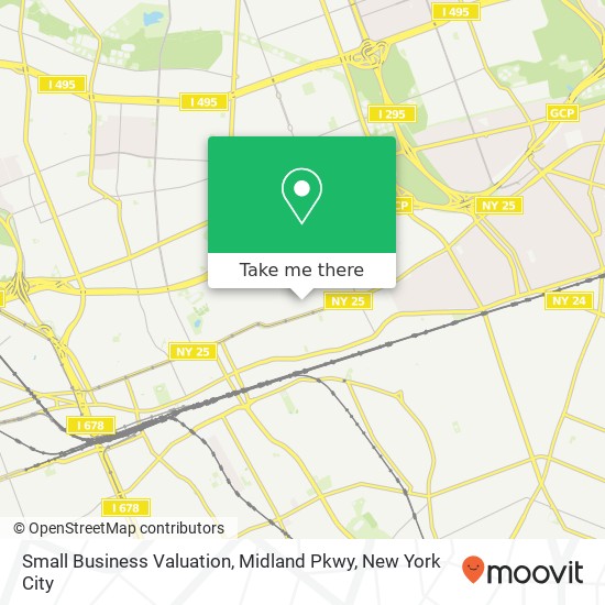 Small Business Valuation, Midland Pkwy map