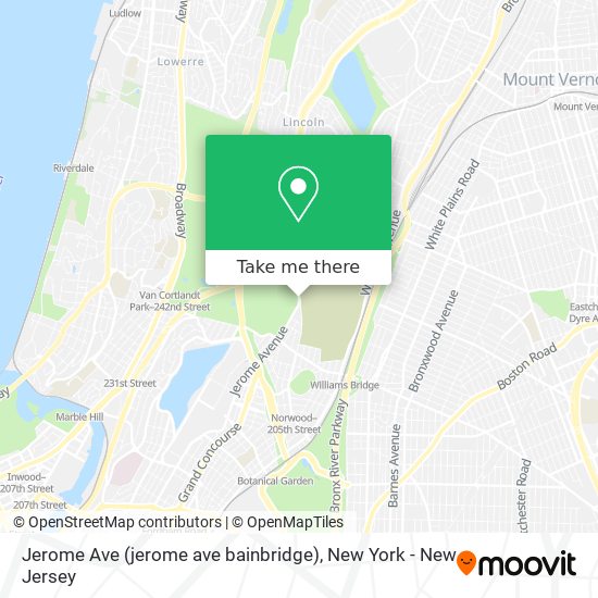 Mapa de Jerome Ave (jerome ave bainbridge)