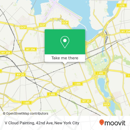 Mapa de V Cloud Painting, 42nd Ave