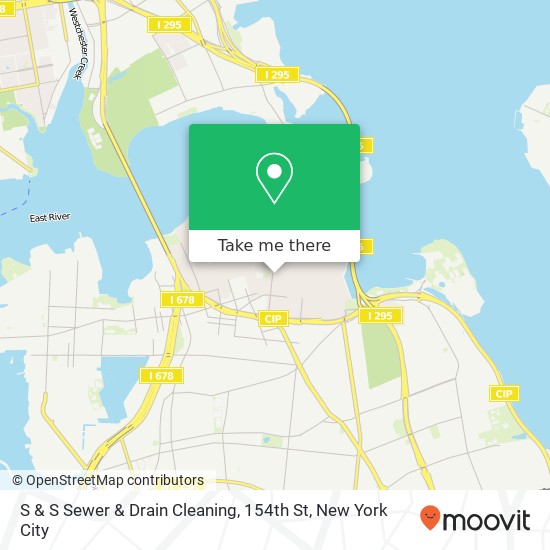 S & S Sewer & Drain Cleaning, 154th St map