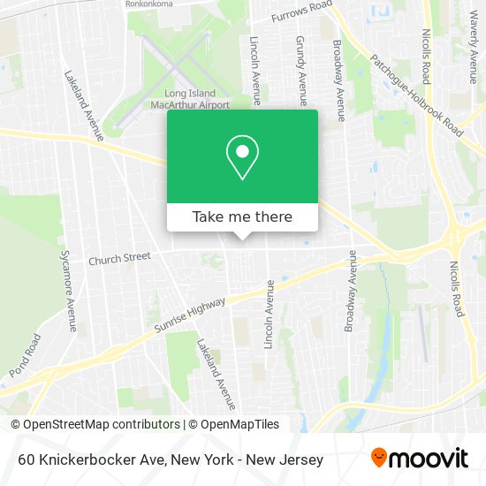 Mapa de 60 Knickerbocker Ave
