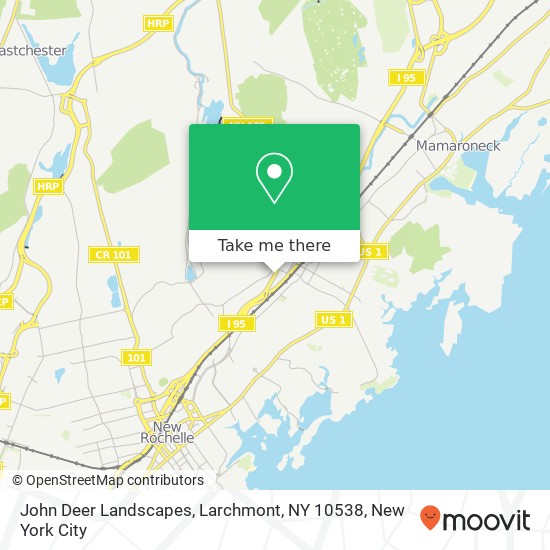 Mapa de John Deer Landscapes, Larchmont, NY 10538