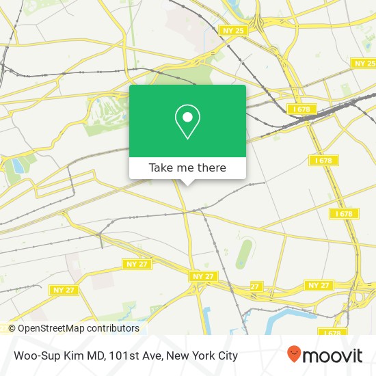 Woo-Sup Kim MD, 101st Ave map