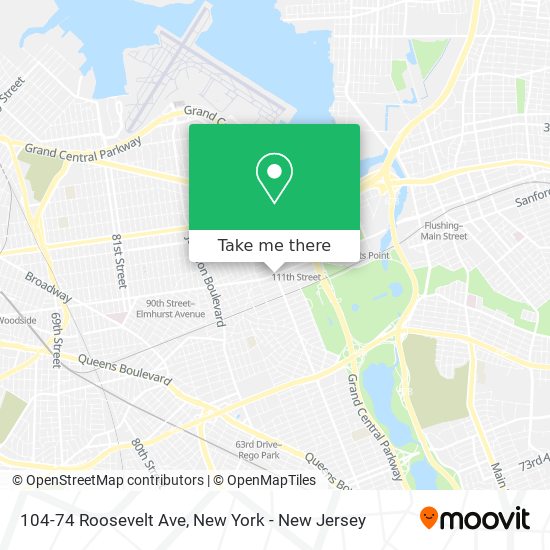 Mapa de 104-74 Roosevelt Ave