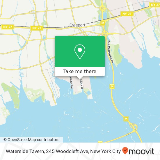 Mapa de Waterside Tavern, 245 Woodcleft Ave