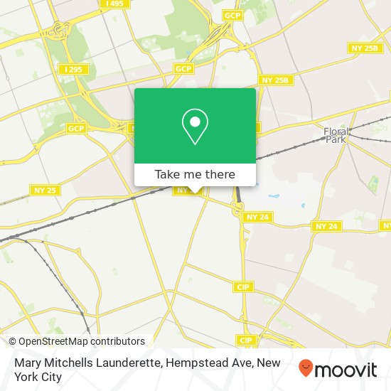 Mary Mitchells Launderette, Hempstead Ave map