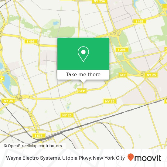 Wayne Electro Systems, Utopia Pkwy map