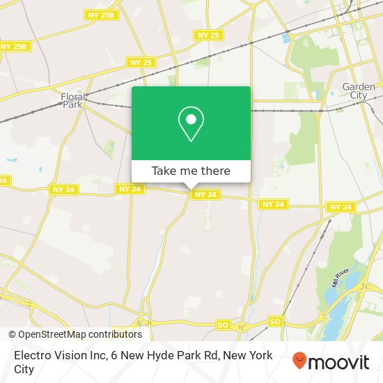 Electro Vision Inc, 6 New Hyde Park Rd map