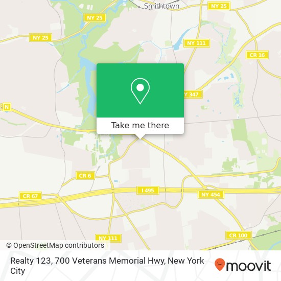 Realty 123, 700 Veterans Memorial Hwy map