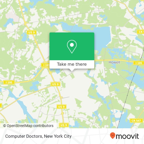 Computer Doctors map