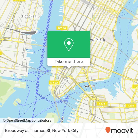 Broadway at Thomas St map