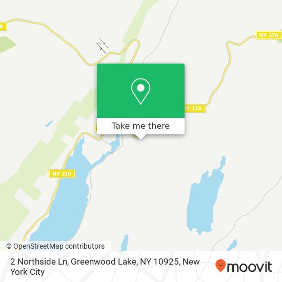 2 Northside Ln, Greenwood Lake, NY 10925 map